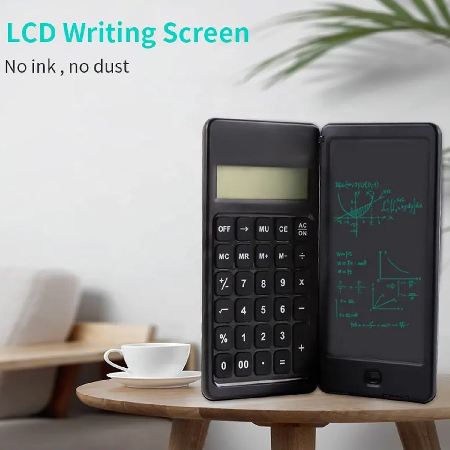 6739 Foldable Calculator With 6 Inch LCD Tablet Digital Drawing Pad Stylus Pen Erase Button Lock Function Smart Calculator 6739 Foldable Calculator With 6 Inch LCD Tablet Digital Drawing Pad Stylus Pen Erase Button Lock Function Smart Calculator